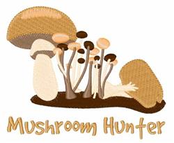 mushroom detailed machine embroidery - Mushroom Hunter perfect for kitchen aprons
