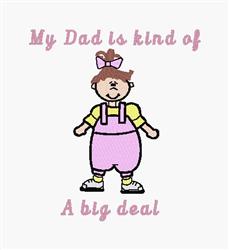 My Dad - 5x7 dad detailed machine embroidery design for decorative pillow covers
