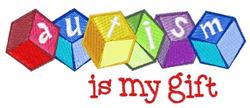 My Gift - 5x7 gift detailed machine embroidery design perfect for kitchen aprons