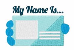 detailed name machine embroidery pattern - My Name perfect for Classroom Labels