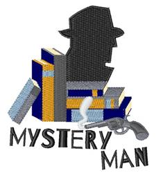 man detailed machine embroidery - Mystery Man perfect for Themed Event Merchandise