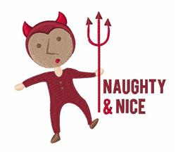 Naughty Nice - 4x4 nice beginner-friendly embroidery design for cute baby onesies