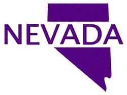 Nevada state shape in rich purple with bold 'NEVADA' typography, showcasing modern and minimalist design.