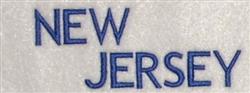 beginner-friendly jersey machine embroidery pattern - New Jersey for patchwork quilt blocks