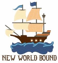 detailed bound machine embroidery pattern - New World Bound for patchwork quilt blocks