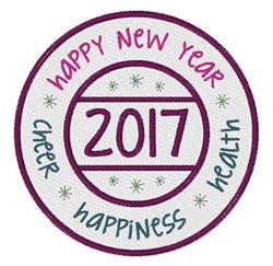 detailed 2017 machine embroidery pattern - New Year 2017 perfect for reusable tote bags