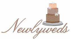beginner-friendly newlywed machine embroidery pattern - Newlyweds for decorative pillow covers
