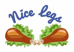 leg detailed machine embroidery - Nice Legs perfect for decorative pillow covers