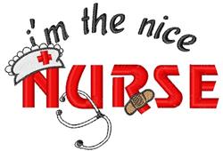 beginner-friendly nurse machine embroidery pattern - Nice Nurse for kitchen aprons