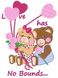 No Bounds - 4x4 heart detailed machine embroidery design perfect for cute baby onesies
