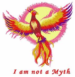 Not A Myth - 4x4 bird detailed machine embroidery design perfect for reusable tote bags