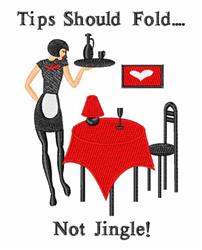 detailed heart machine embroidery pattern - Not Jingle perfect for kitchen aprons