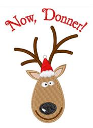 reindeer beginner-friendly machine embroidery - Now Donner for reusable tote bags