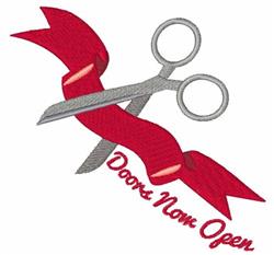 Now Open - 5x7 open detailed machine embroidery design perfect for Safety Signs