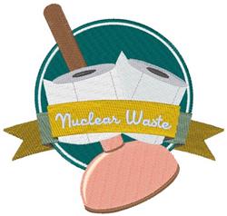 waste detailed machine embroidery - Nuclear Waste perfect for decorative pillow covers