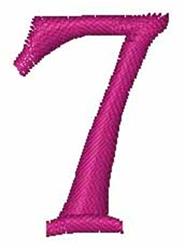 numeral quick stitch machine embroidery - Numeral 7 perfect for kitchen tea towels