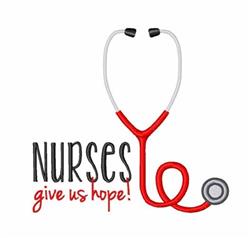 Nurses Are Hope - 5x7 hope beginner-friendly embroidery design for medical scrubs