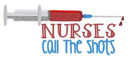 shot beginner-friendly machine embroidery - Nurses Call the Shots for decorative pillow covers