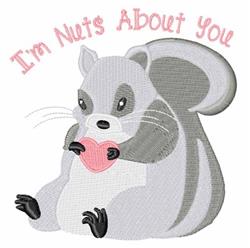 heart detailed machine embroidery - Nuts About You perfect for patchwork quilt blocks