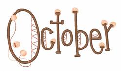 october beginner-friendly machine embroidery - October for decorative pillow covers