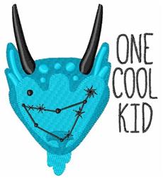 Oe Cool Kid - 4x4 star detailed machine embroidery design for reusable tote bags
