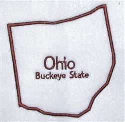 outline beginner-friendly machine embroidery - Ohio Outline for patchwork quilt blocks
