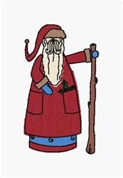 Old Fashioned Santa - 4x4 Santa Claus detailed embroidery design for kitchen tea towels