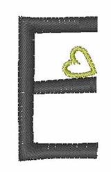 heart quick stitch machine embroidery - Open Heart Font E for decorative pillow covers