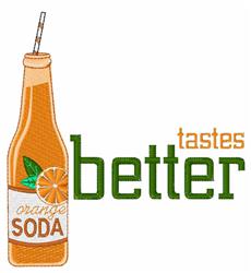 detailed soda machine embroidery pattern - Orange Soda perfect for kitchen tea towels