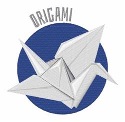 Origami - 4x4 bird detailed machine embroidery design for decorative pillow covers