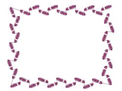 Elegant scroll pattern border with smooth contours in rich purple, perfect for decorative applications.