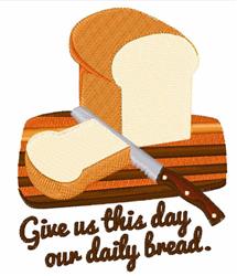 bread detailed machine embroidery - Our Daily Bread for decorative pillow covers