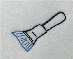 Paint Brush - 4x4 brush quick stitch machine embroidery design for reusable tote bags