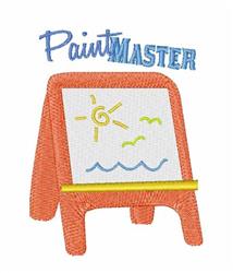Paint Master Easel - 4x4 easel detailed machine embroidery design for kitchen aprons