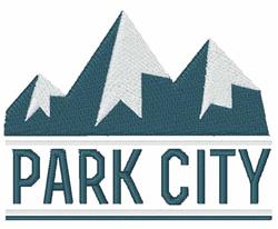 beginner-friendly city machine embroidery pattern - Park City perfect for Hiking Gear