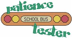 detailed cross machine embroidery pattern - Patience Tester perfect for kitchen aprons
