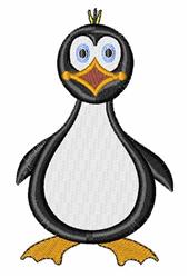 Penguin - 4x4 penguin beginner-friendly machine embroidery design for cute baby onesies