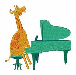 giraffe detailed machine embroidery - Piano Giraffe perfect for patchwork quilt blocks