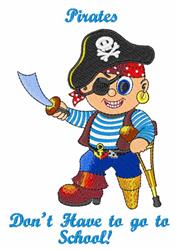 detailed pirate machine embroidery pattern - Pirates perfect for reusable tote bags