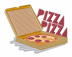 detailed pizza machine embroidery pattern - Pizza Pizza perfect for kitchen tea towels