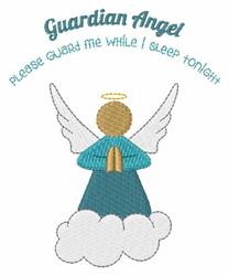 Please Guard Me - 4x4 angel beginner-friendly embroidery design for decorative pillow covers