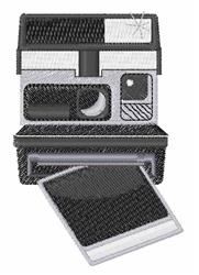 detailed camera machine embroidery pattern - Polaroid Camera for reusable tote bags