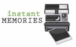 camera detailed machine embroidery - Polaroid Camera for decorative pillow covers