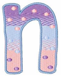 Polka Dot Lowercase n