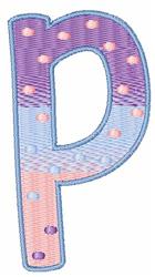 Polka Dot Lowercase p