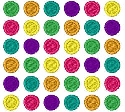 Polka Dots - 4x4 dot detailed machine embroidery design perfect for reusable tote bags