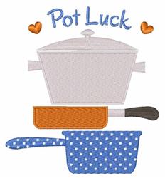 detailed luck machine digital embroidery pattern - Pot Luck perfect for Pot Holders