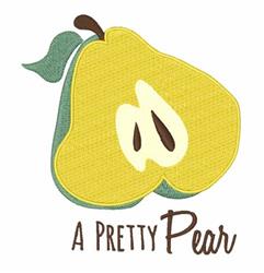 leaf detailed machine embroidery - Pretty Pear perfect for patchwork quilt blocks