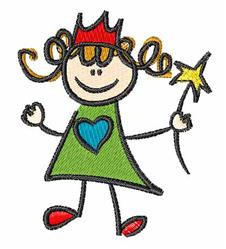 heart beginner-friendly machine embroidery - Princess perfect for cute baby onesies