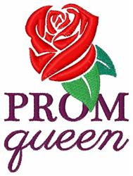 beginner-friendly rose machine embroidery pattern - Prom Queen for patchwork quilt blocks